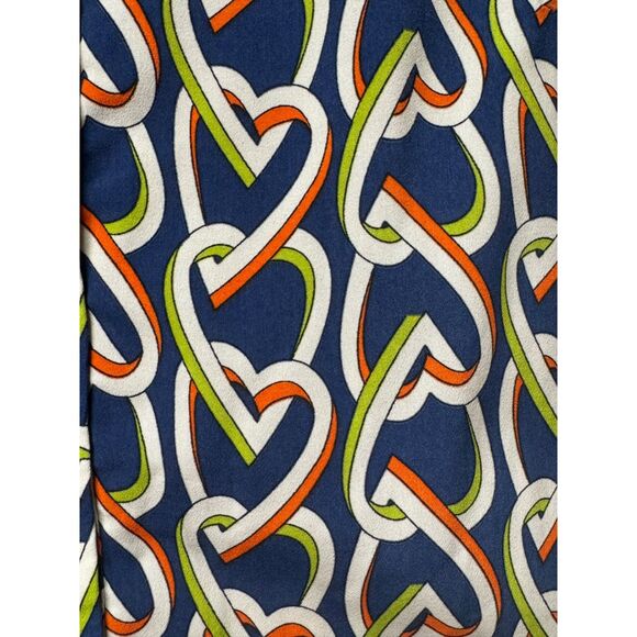 CABI Amour Heart Chain Link Sleeveless Shirt Dress, Navy Contrast Lining, Sz XS - Picture 6 of 11